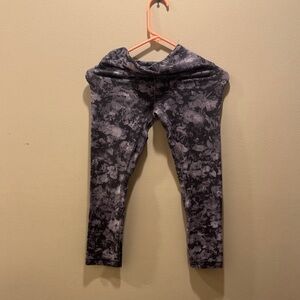 lululemon athletica Black Floral Leggings